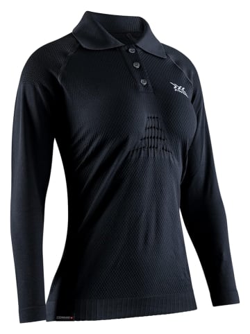 X-Bionic Funktionspoloshirt in Schwarz
