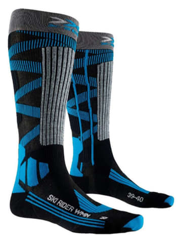X-Bionic Skarpety narciarskie "X Country Rider 4.0" w kolorze niebieskim