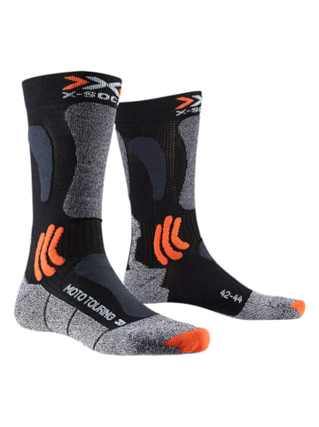 X-Bionic Hardloopsokken "Moto" grijs/oranje