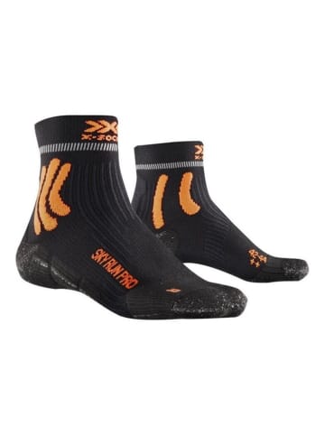 X-Bionic Hardloopsokken "Sky Run Pro 4.0" zwart/oranje