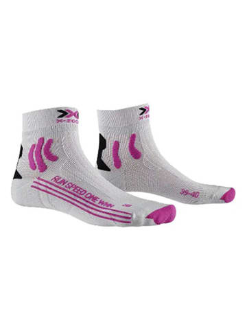 X-Bionic Hardloopsokken "Speed" grijs/paars