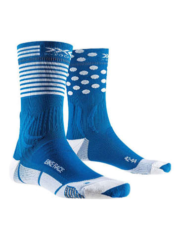 X-Bionic Fahrradsocken "Race" in Blau