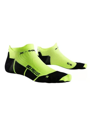 X-Bionic Skarpety kolarskie "Pro Cut" w kolorze zielonym