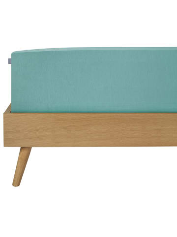 Schiesser Jersey-Spannbettlaken in Türkis