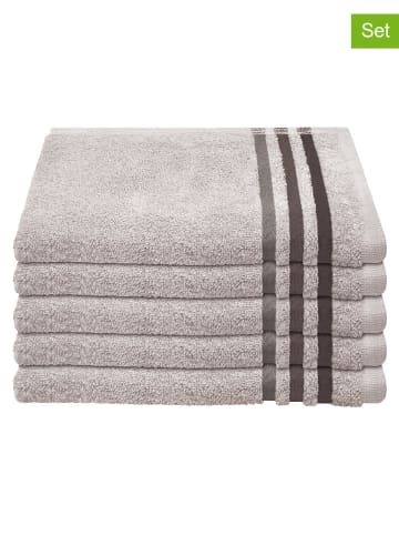 Schiesser Ręczniki (5 szt.) ''Skyline" w kolorze jasnoszarym dla gości