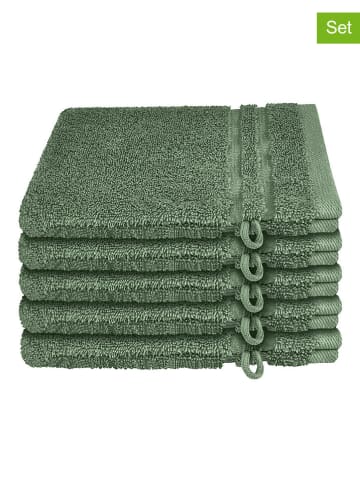 Schiesser Myjki (5 szt.) "Milano" w kolorze zielonym