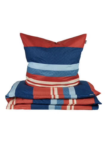 Schiesser Renforcé beddengoedset "Luca" blauw/oranje