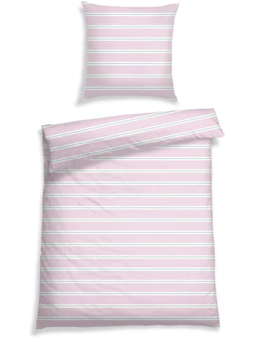 Schiesser Renforcé-Bettwäsche-Set "Remy" in Rosa/ Weiß