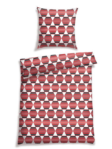 Schiesser Komplet pościeli renforcé "Castilo" w kolorze czerwonym