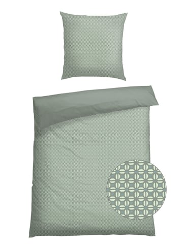 Schiesser Fijnbiber beddengoedset "Lucy" petrol