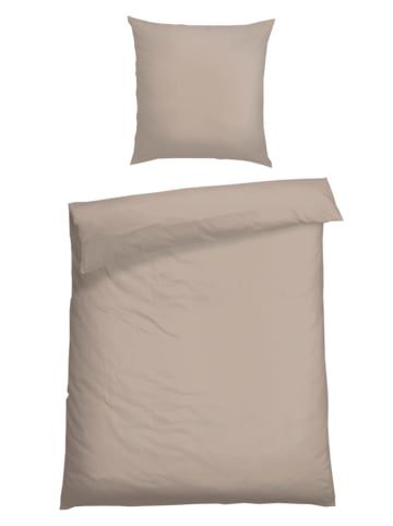 Schiesser Satin-Bettwäsche-Set "Ella" in Beige