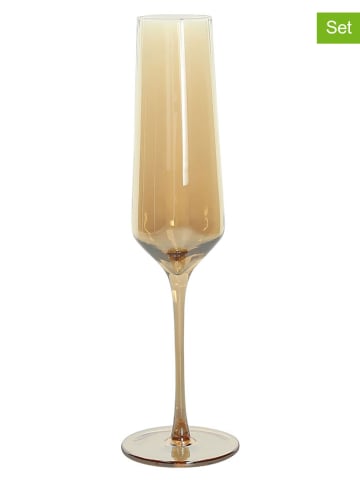 Tognana Kieliszki (2 szt.) "Iride" w kolorze beżowym m do szampana - 230 ml