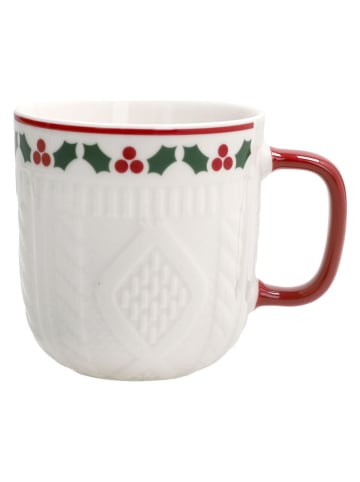 Tognana 2er-Set: Tassen ''Let it Snow'' in Weiß/ Rot/ Grün - 350 ml
