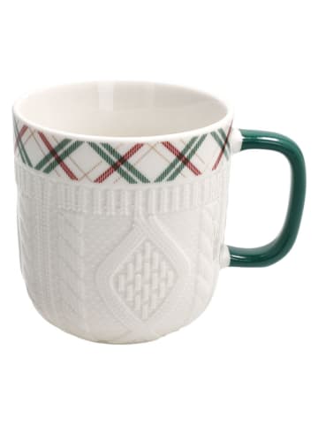 Tognana Kubki (2 szt.) "Let it Snow" w kolorze biało-czerwono-zielonym - 350 ml