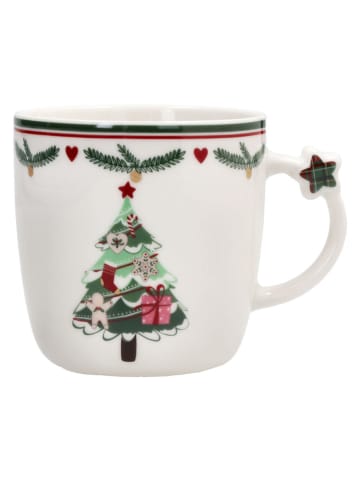 Tognana Kubki jumbo (2 szt.) "Let it Snow" w kolorze białym ze wzorem - 360 ml