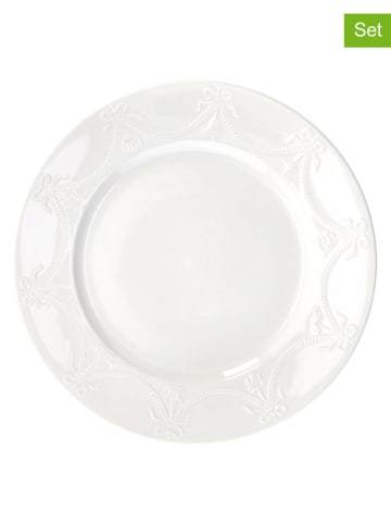 Tognana 2er-Set: Speiseteller ''Magia Di Natale'' in Weiß - Ø 25 cm