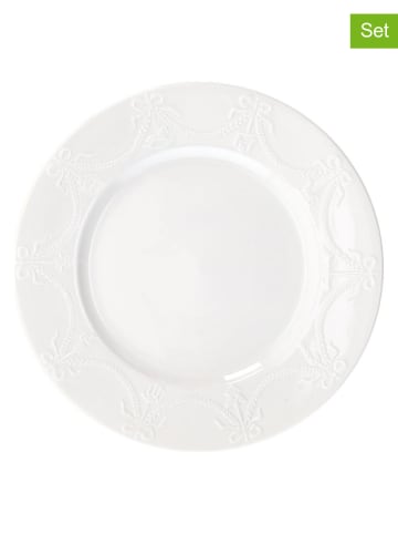 Tognana 2-delige set: ontbijtborden ''Magia Di Natale'' wit - Ø 20 cm
