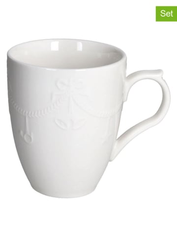 Tognana 2-delige set: koppen ''Magia Di Natale'' wit - 330 ml