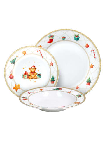 Tognana 18-częściowy zestaw "Fairy Tale" w kolorze białym ze wzorem