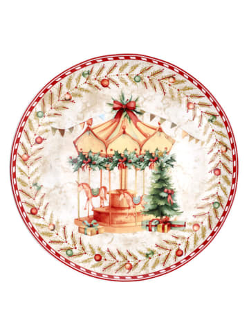 Tognana Platzteller ''Christmas Carousel'' in Weiß/ Bunt - Ø 30 cm