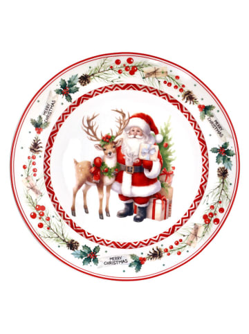 Tognana Bord ''Santa Claus'' rood/wit/groen - Ø 30 cm