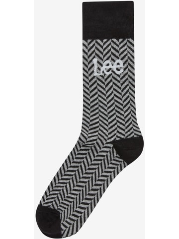 Lee Skarpety (5 par) "Zylar" w kolorze szaro-musztardowo-czarnym