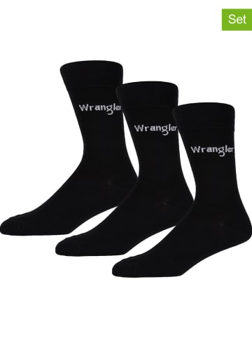 Wrangler 3er-Set: Socken "Caird" in Schwarz