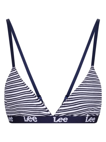 LEE Underwear Biustonosz "Adira" w kolorze granatowo-białym