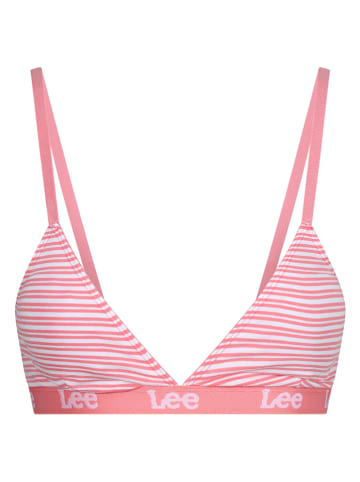 LEE Underwear Biustonosz "Adira" w kolorze jasnoróżowo-białym