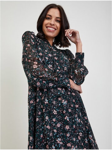 orsay Kleid in Schwarz/ Petrol