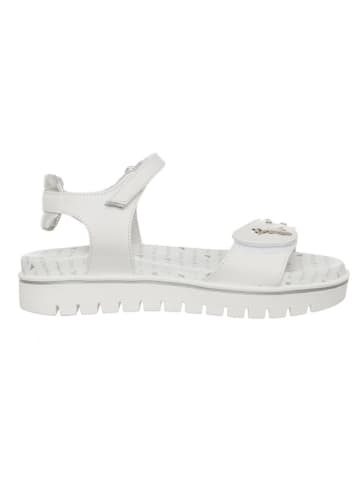 Patrizia Pepe Leder-Sandalen in Weiß
