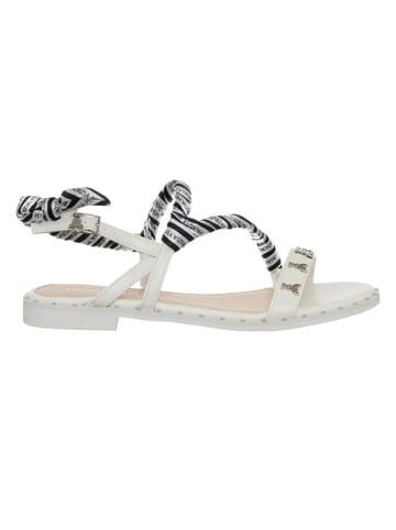Patrizia Pepe Leder-Sandalen in Weiß