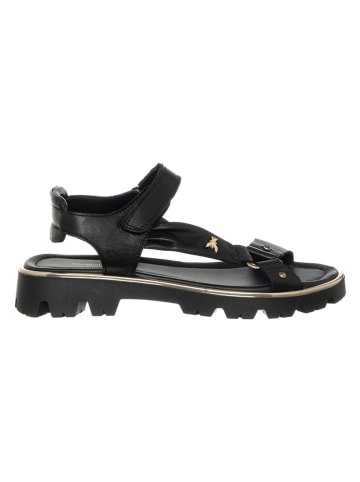 Patrizia Pepe Leder-Sandalen in Schwarz