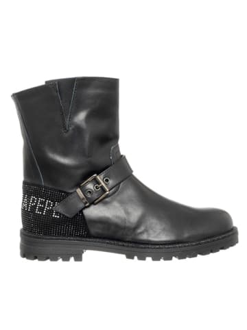 Patrizia Pepe Leder-Boots in Schwarz