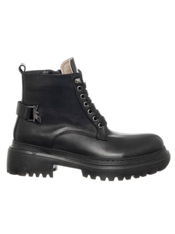 Patrizia Pepe Leder-Boots in Schwarz