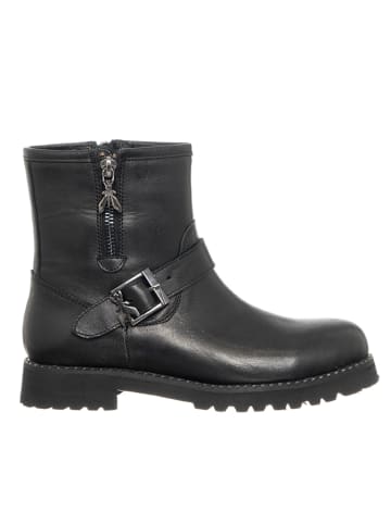 Patrizia Pepe Leder-Boots in Schwarz