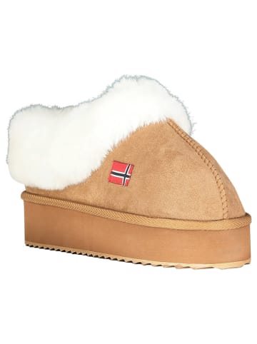 Geographical Norway Hausschuhe "Oninkasi" in Hellbraun