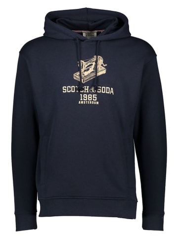 Scotch & Soda Hoodie donkerblauw