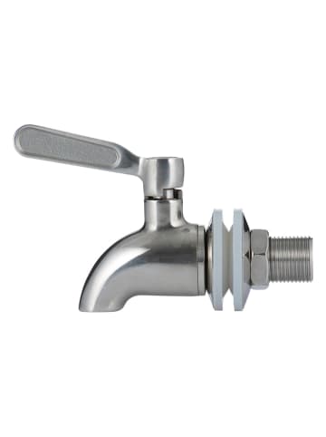 Kilner Edelstahl-Getränkespenderhahn - (B)4 x (H)11 x (T)18 cm