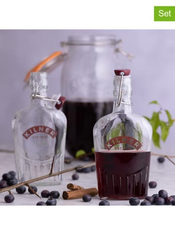 Kilner 2-delige set: jeneverflessen - 300 ml