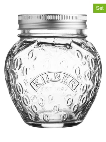 Kilner 2-delige set: weckpotten "Aardbei" - 400 ml