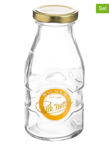 Kilner 2-delige set: melkflessen - 190 ml