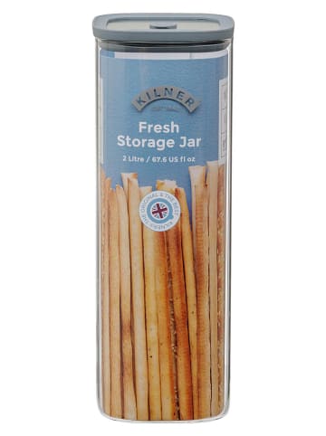 Kilner Vorratsbehälter in Grau/ Transparent - 2 l