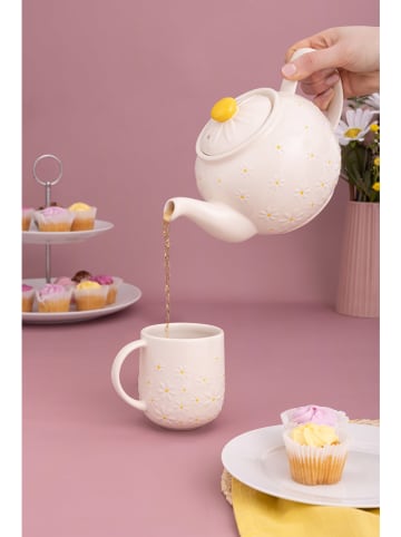 Price&Kensington Teekanne "Daisy" in Weiß - 1,1 l