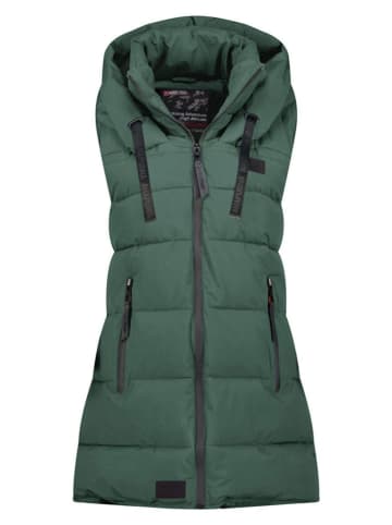 ANAPURNA Kamizelka pikowana "Dolbana" w kolorze zielonym