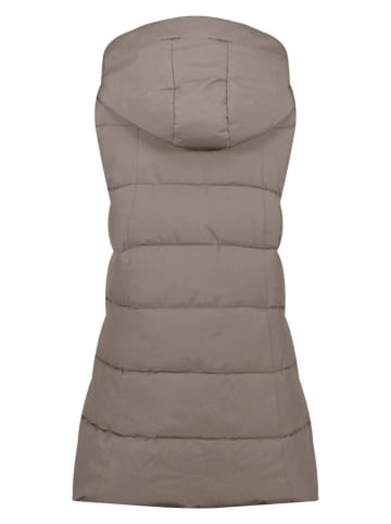 ANAPURNA Kamizelka pikowana "Dolbana" w kolorze szarobrązowym