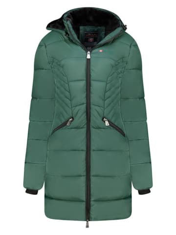 ANAPURNA Płaszcz pikowany "Beeana" w kolorze zielonym