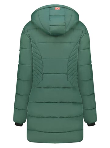 ANAPURNA Płaszcz pikowany "Beeana" w kolorze zielonym