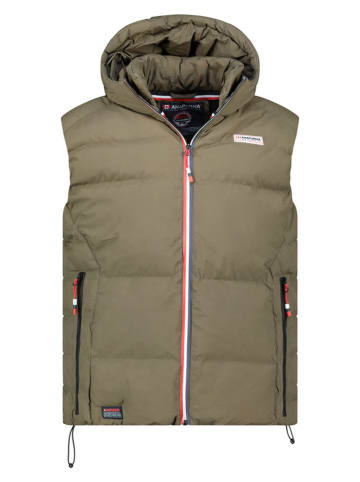 ANAPURNA Doorgestikte bodywarmer "Vitoana" kaki