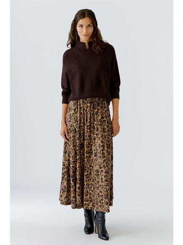 Oui Rollkragenpullover in Braun